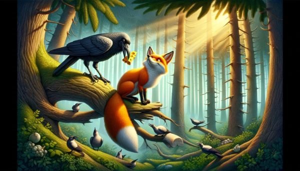 La Moraleja del Cuento de El Cuervo y el Zorro - Cuentos Gratis