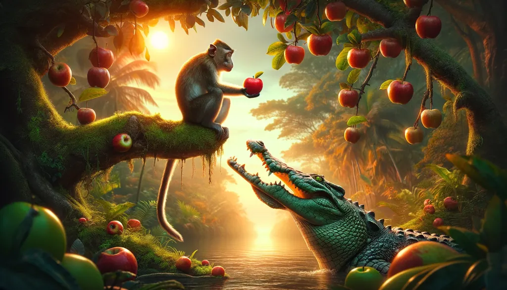 El mono inteligente moraleja