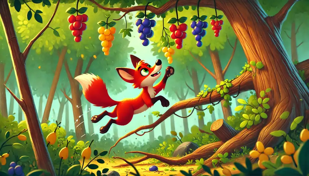 La Zorra y las Uvas Cuento Corto