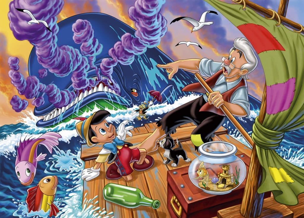 Cómo sale pinocho de la Ballena "Monstro"